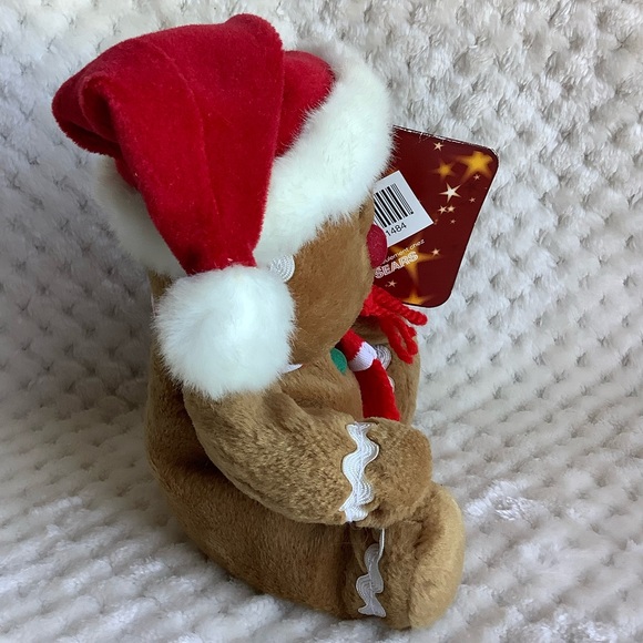 SEARS Plush Gingerbread in Santa Hat Ginger Bell 2004 Charity Stuffed Toy - Picture 8 of 9